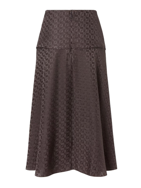 Silk Brown Skirt