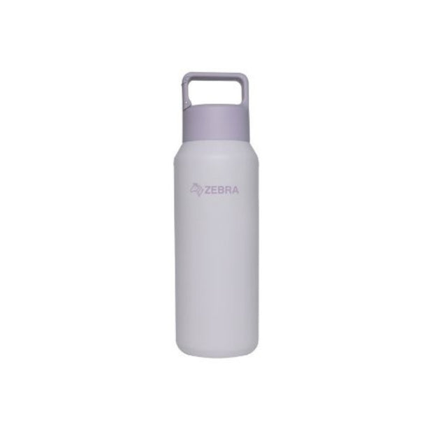 Zebra Stainless Steel Vacuum Insulated Bottle With Inner Ceramic Coating 0.6L, Light Purple, Soda