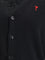 Ami Paris Ami de Coeur Cardigan - Noir/Rouge