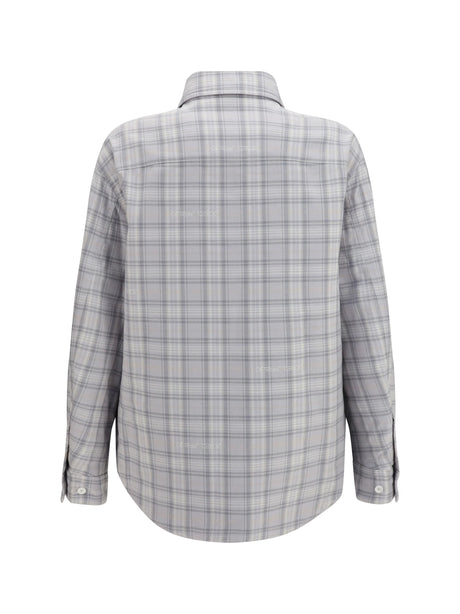 Off-White Padded flannel Jacket - Light Gray