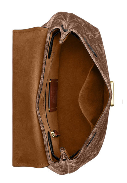 Coach Emory Top Handle Bag In Signature Chenille - Light Khaki