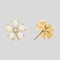 KATE SPADE You're A Gem Flower Studs Clear/Gold RS-KO971