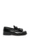 Christian Louboutin Black Polished Finish Tassel Detail Flat Shoes