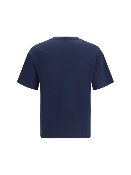 Saint Laurent Cotton crewneck T-Shirt - Navy