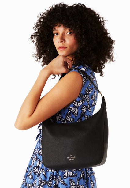 Kate Spade Leila Hobo Shoulder Bag - Black