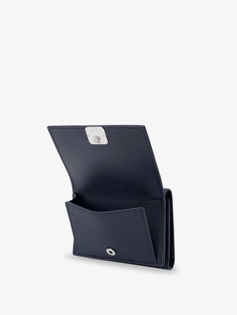 Loewe Anagram Trifold Leather Wallet - Deep Navy