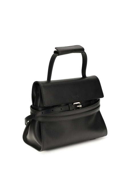 Moschino Buckle Shoulder Bag - Black