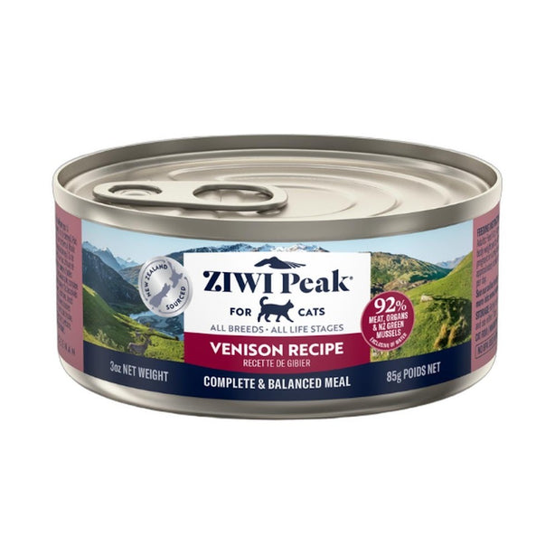 Bundled Buy 3 Get 1 Free 85g / 3oz Ziwi Peak Venison Cat Petfood Can