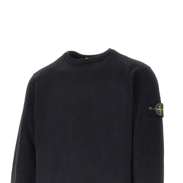 STONE ISLAND Crewneck cotton sweatshirt with Logo Badge