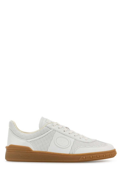 Valentino Upvillage Sneakers White in Perforated Leather