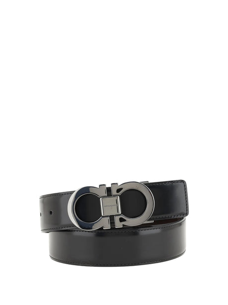 Ferragamo Gancini reversible Belt - Black