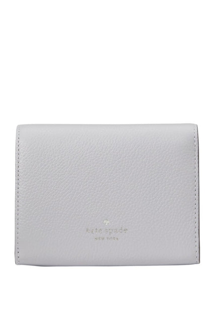 Kate Spade Kayla Small L-Zip Wallet - Mountain- Grey