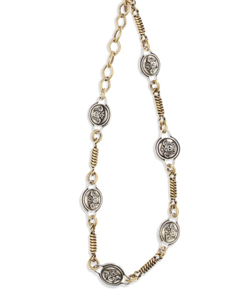 Versace Novantatré Necklace - Gold - Palladium