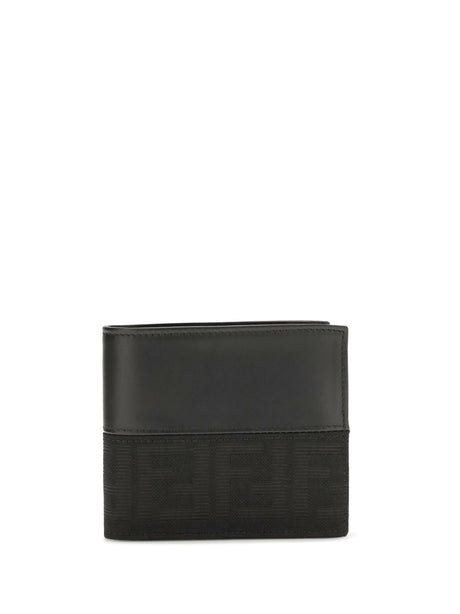 Fendi FF jacquard bifold Wallet - Black