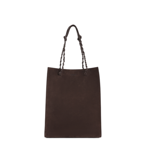 Tangle Calfskin Shopping Bag - Brown