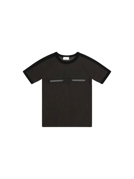 Gucci Logo T-shirt for Boy - Dusty Dark Grey/Mc