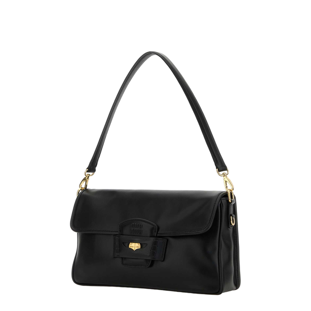 Calfskin Shoulder Bag - Black