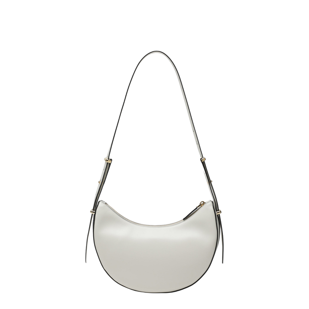Arqué Small Calfskin Shoulder Bags - White