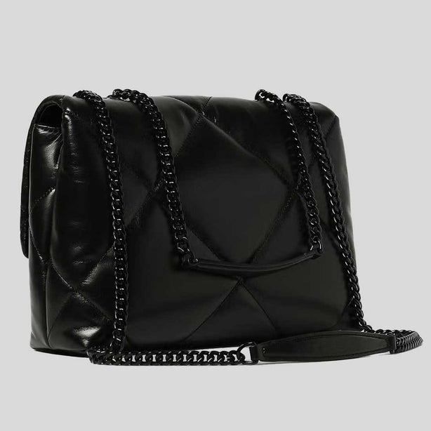 TORY BURCH Kira Diamond Quilt Convertible Shoulder Bag Black RS-174882