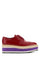 Red Leather Lace Up Shoes
