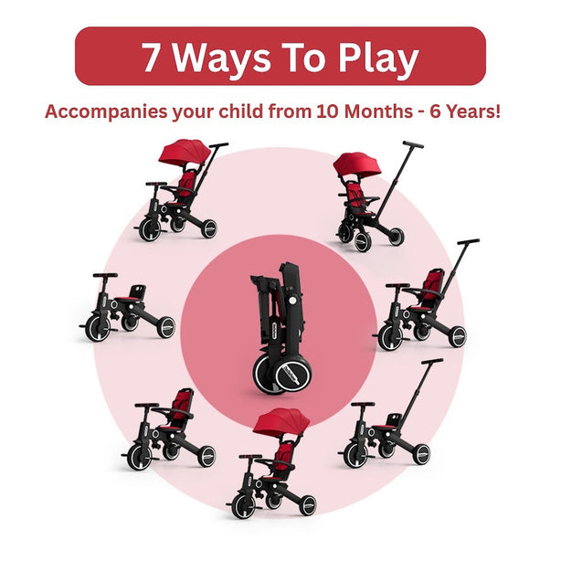 Maya & Friends Adventura 7-In-1 Compact Trike