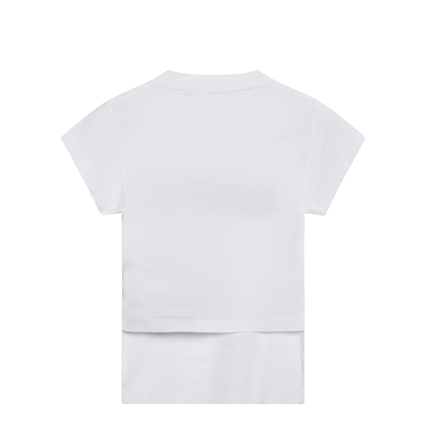 Spray Chopped Back T-Shirt White