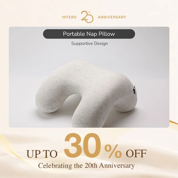 Bellami Plus Nap Tech Memory Foam Pillow Compact Ergonomic Travel Support