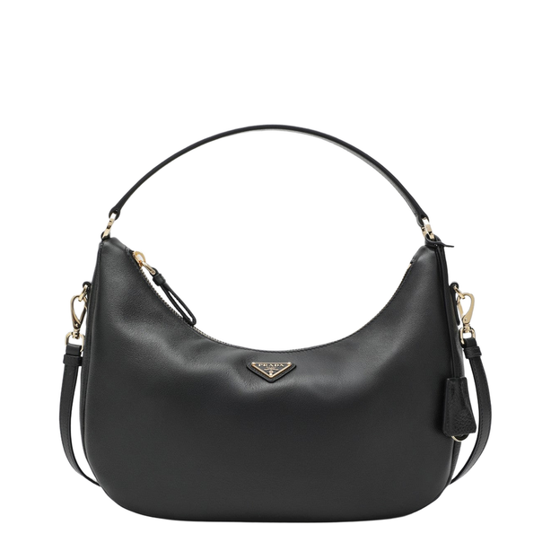 Leather Shoulder Bags - Black