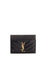 Saint Laurent Monogram Card Holder - Black