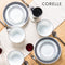 CORELLE 16pc Dinnerware Set – Black Denham