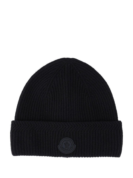 Moncler Cashmere Blend Hat - Black