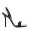 Black Sandals With Medusa Bow