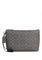 Coach Mens Pouch In Signature Canvas - Grey/Black