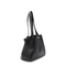 Large Pebbled Leather Tote - Black