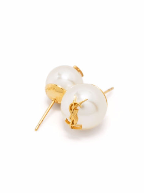 Saint Laurent Asymmetric Earrings Cassandre