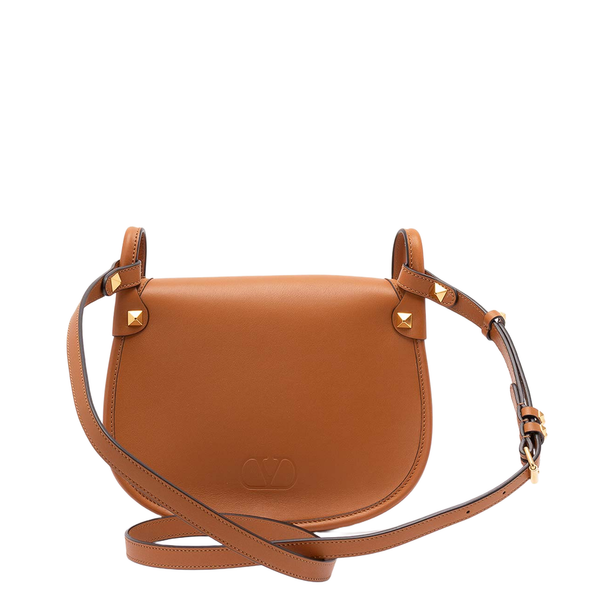 Flaneuse Leather Crossbody Bag - Brown