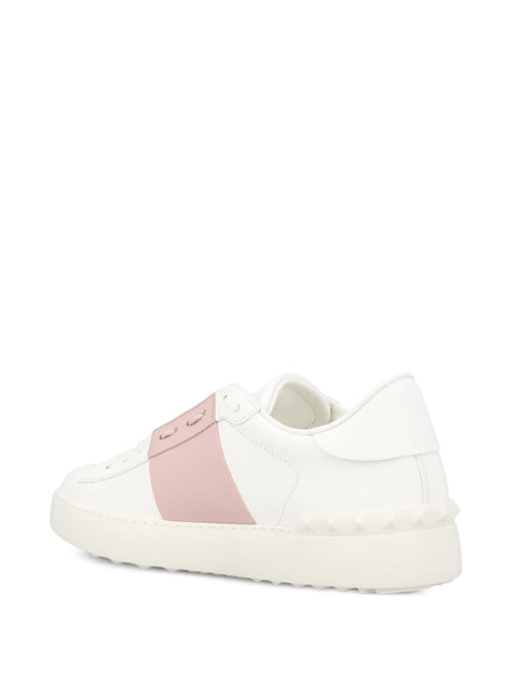 Open Sneakers in White/Black