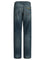 Miu Miu Straight-leg jeans with reverse logo - Blue