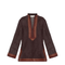 Brown Linen Blouse