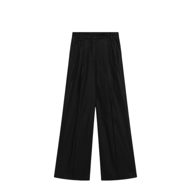 Wide Black Cotton Pants