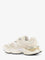 New Balance 9060 Mesh Sneakers with Suede Inserts - White