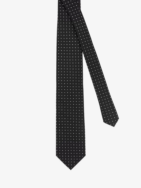 Tom Ford Silk tie with geometric pattern - Black