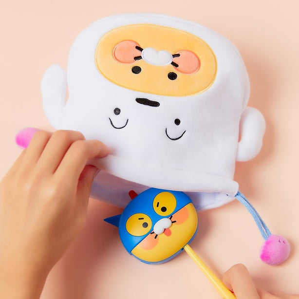 [CRAYON SHIN-CHAN] Kakao Friends Chunsik Heendol Face Pouch (International Shipping)