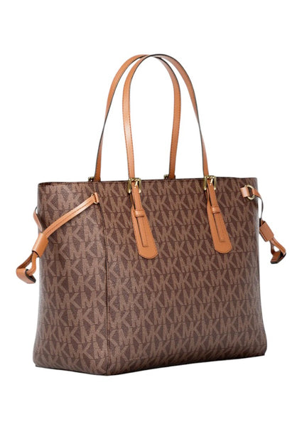 Michael Kors Voyager Extra-Small Signature Logo Convertible Crossbody Bag - Brown