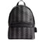 Coach Taylor Backpack Bag In Signature Canvas With Stripes - Black/ Grey CDX88