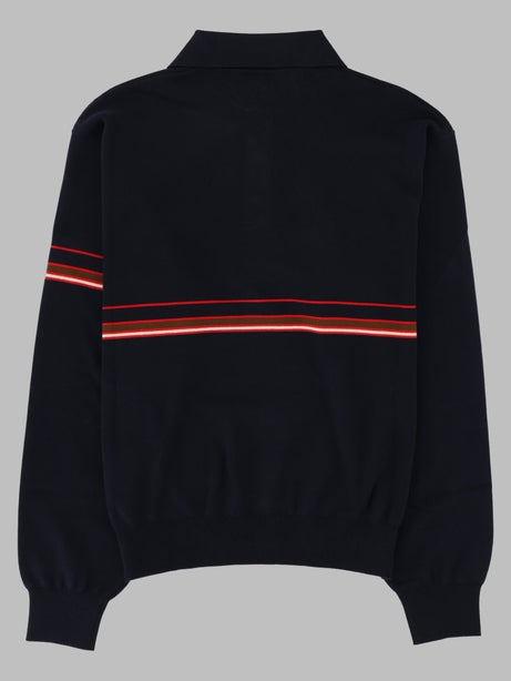Inlaid Striped Polo Shirt