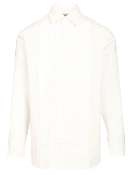 Paul Smith Pleated Front Shirt - White