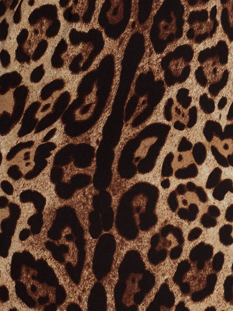 Dolce & Gabbana Midi Dress with Animal Print - Leonew