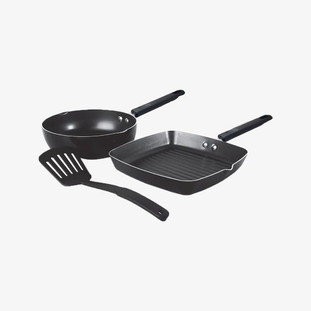 Meyer Triple Value Cookware Set - Black