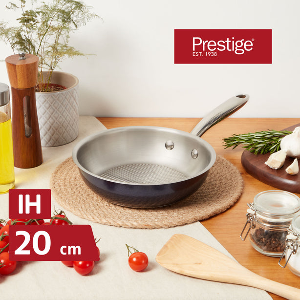 [Prestige] Ih Stainless Steel 20Cm Frypan - Optisteel